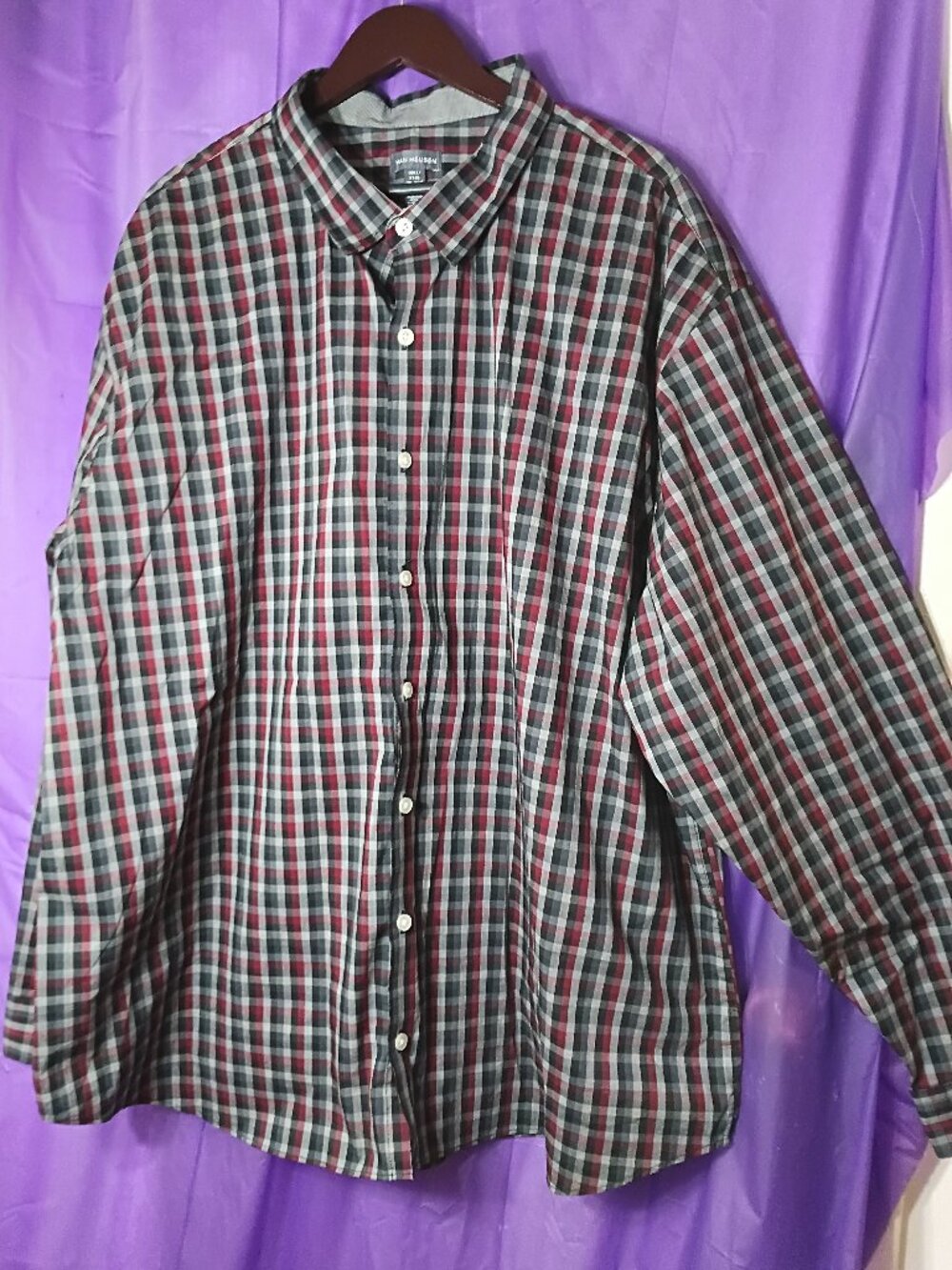 Van Hansen Men's Long Sleeve Button Down Shirt Size 3 XL